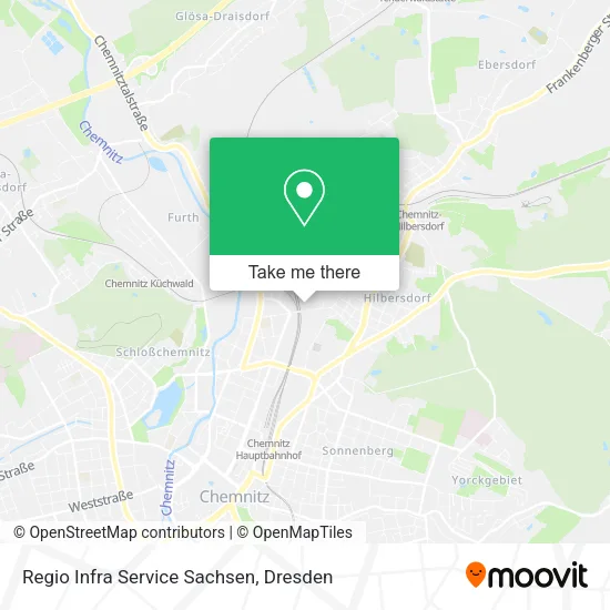Карта Regio Infra Service Sachsen