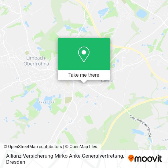Карта Allianz Versicherung Mirko Anke Generalvertretung
