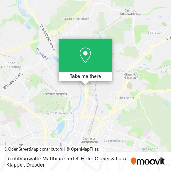 Карта Rechtsanwälte Matthias Oertel, Holm Gläser & Lars Klapper