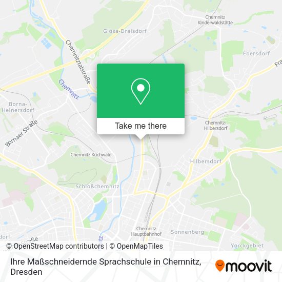 Карта Ihre Maßschneidernde Sprachschule in Chemnitz