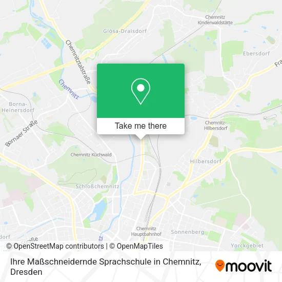Карта Ihre Maßschneidernde Sprachschule in Chemnitz