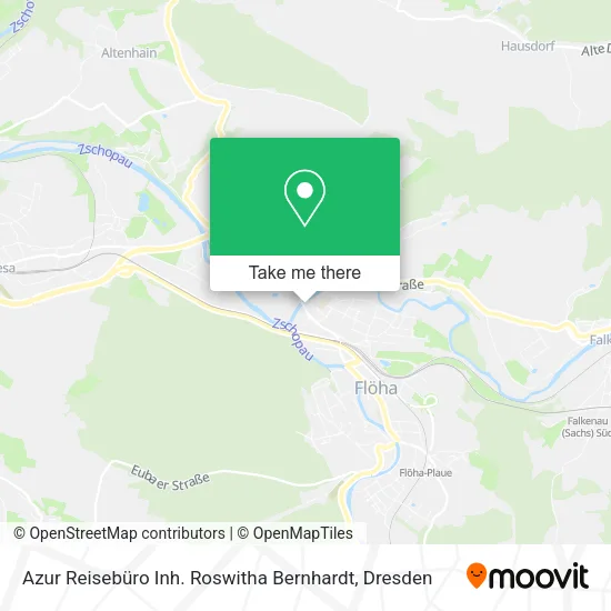 Карта Azur Reisebüro Inh. Roswitha Bernhardt