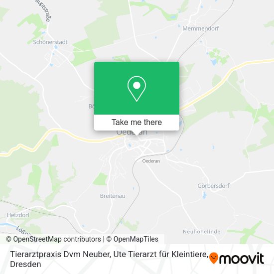 Карта Tierarztpraxis Dvm Neuber, Ute Tierarzt für Kleintiere
