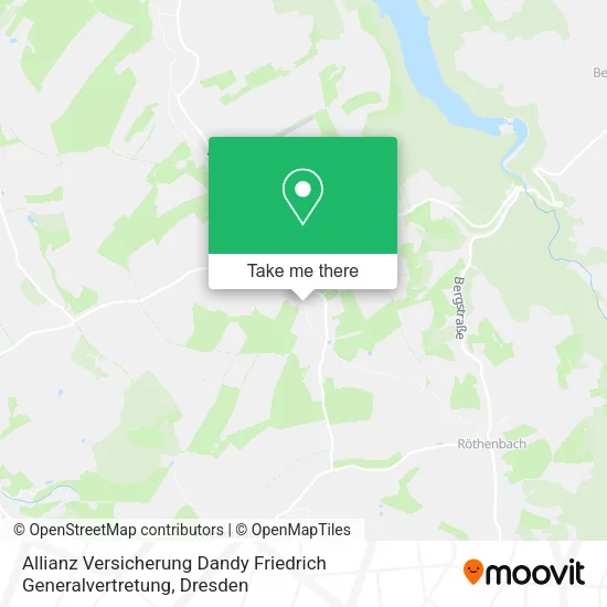 Карта Allianz Versicherung Dandy Friedrich Generalvertretung