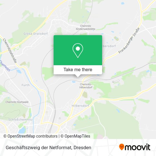 Карта Geschäftszweig der Netformat