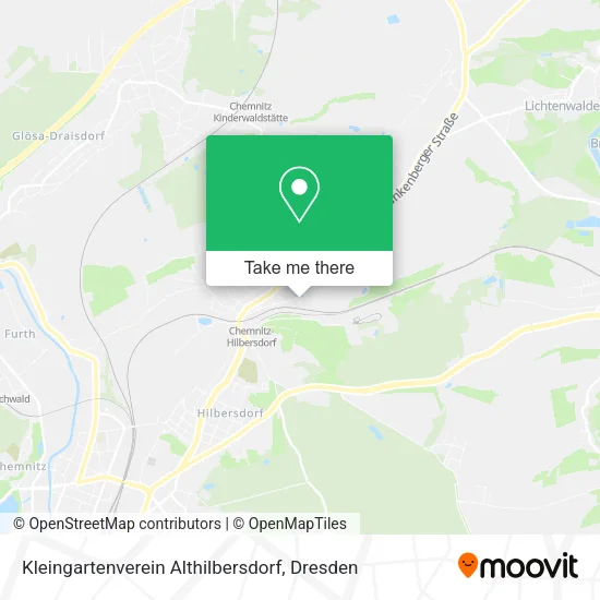 Карта Kleingartenverein Althilbersdorf