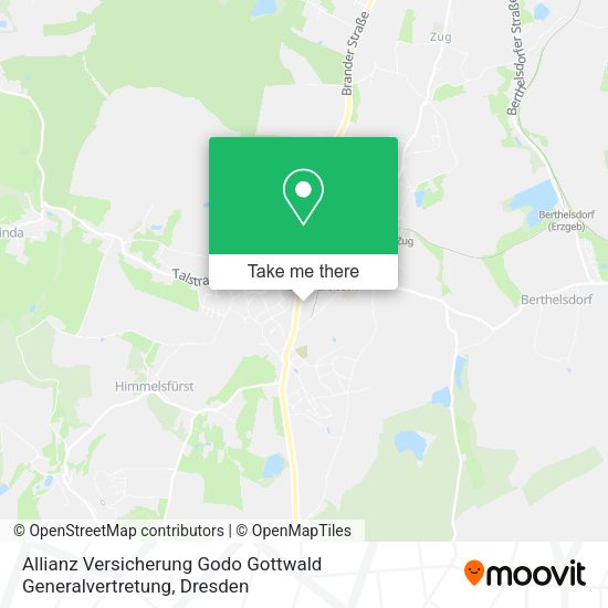 Карта Allianz Versicherung Godo Gottwald Generalvertretung