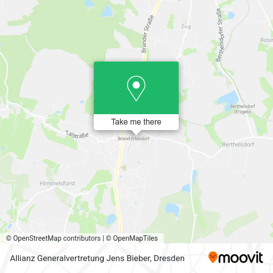 Карта Allianz Generalvertretung Jens Bieber