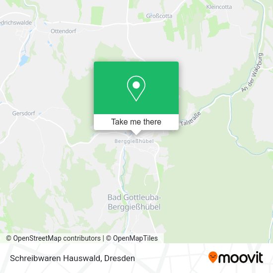 Карта Schreibwaren Hauswald
