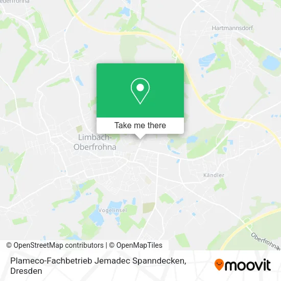 Карта Plameco-Fachbetrieb Jemadec Spanndecken