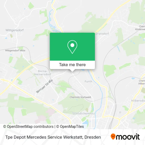 Карта Tpe Depot Mercedes Service Werkstatt