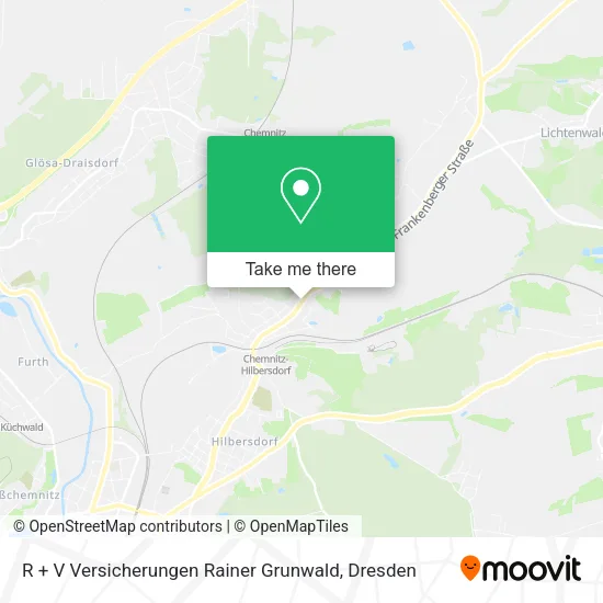 Карта R + V Versicherungen Rainer Grunwald