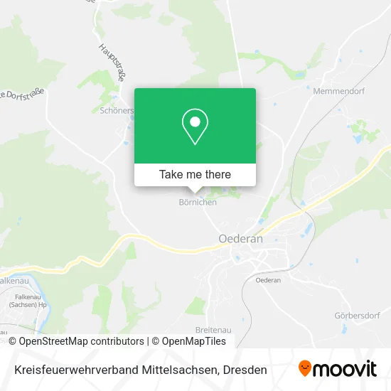 Карта Kreisfeuerwehrverband Mittelsachsen