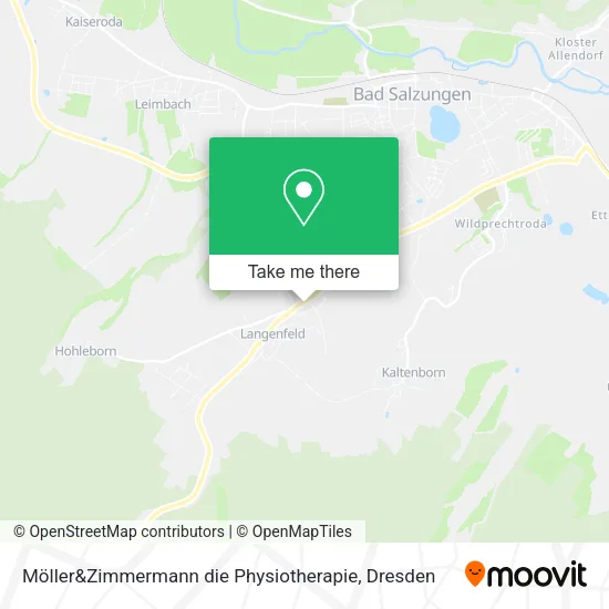 Карта Möller&Zimmermann die Physiotherapie