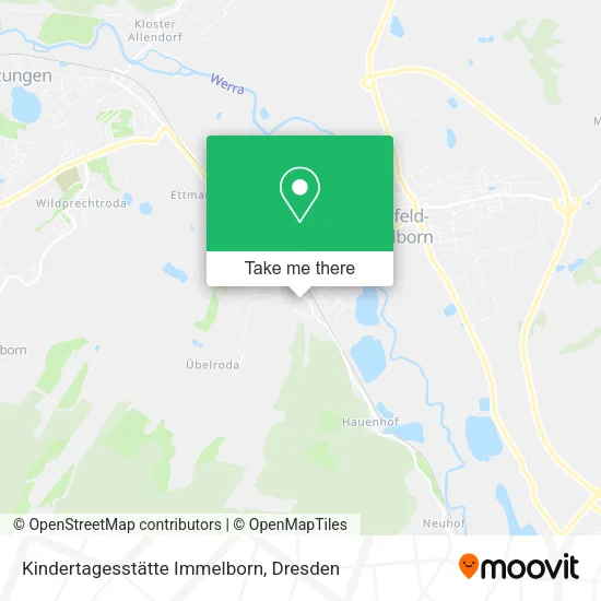 Карта Kindertagesstätte Immelborn