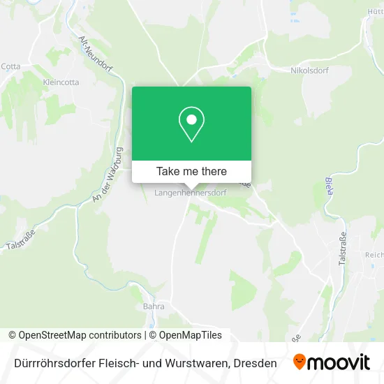 Карта Dürrröhrsdorfer Fleisch- und Wurstwaren