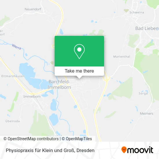 Карта Physiopraxis für Klein und Groß