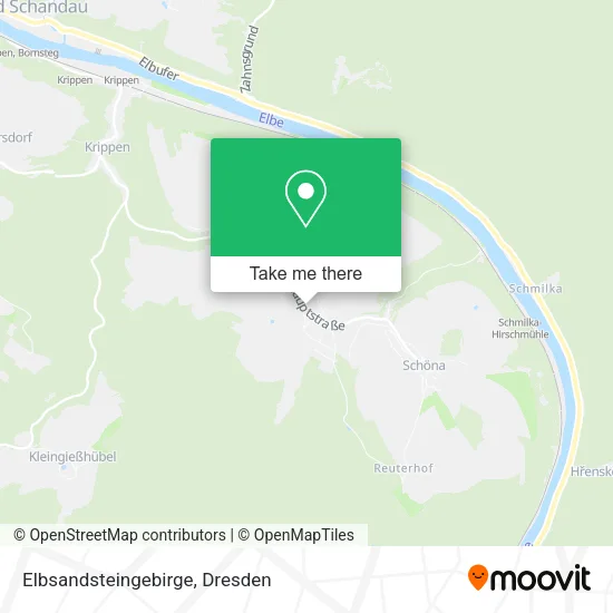 Карта Elbsandsteingebirge