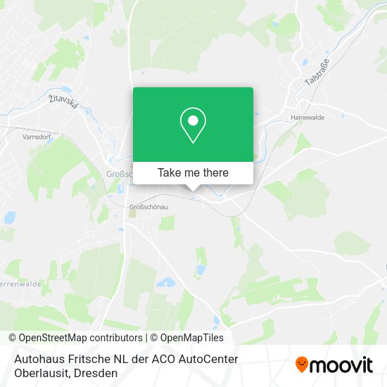 Карта Autohaus Fritsche NL der ACO AutoCenter Oberlausit