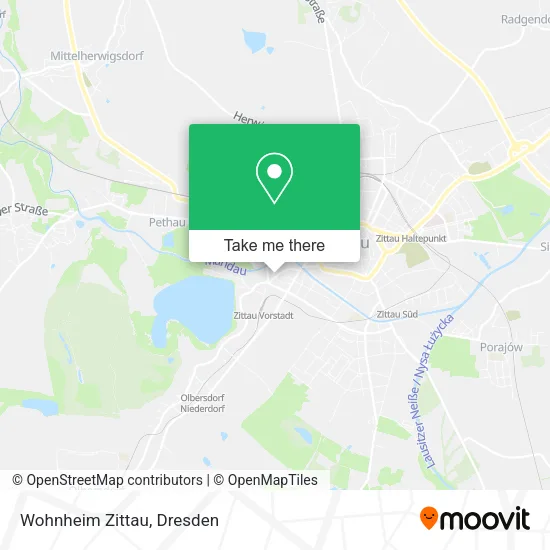 Карта Wohnheim Zittau