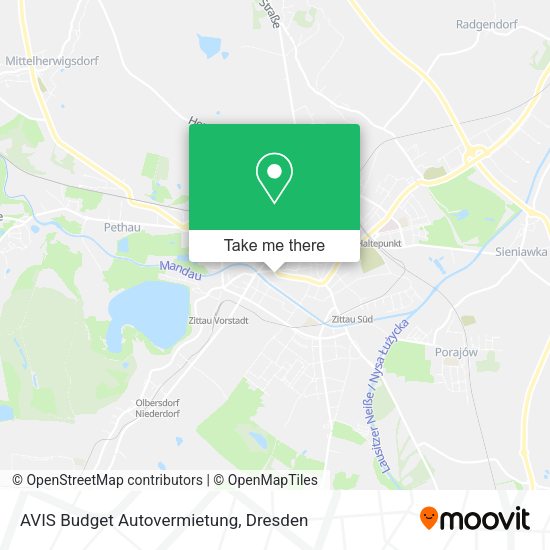 Карта AVIS Budget Autovermietung