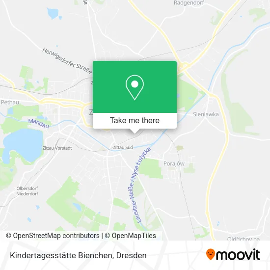 Карта Kindertagesstätte Bienchen