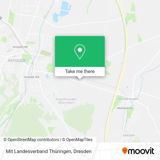 Карта Mit Landesverband Thüringen