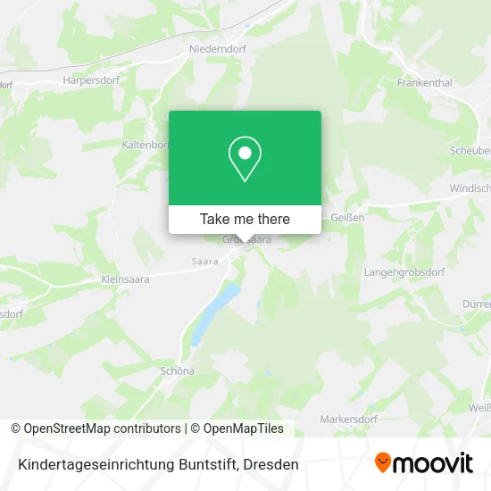 Карта Kindertageseinrichtung Buntstift