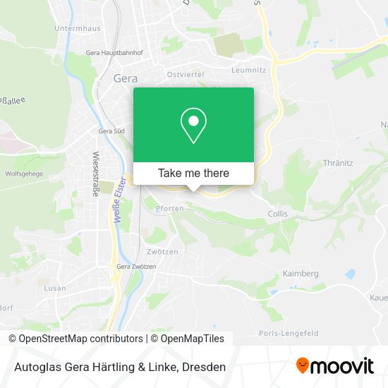 Карта Autoglas Gera Härtling & Linke