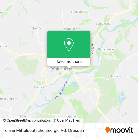 Карта envia Mitteldeutsche Energie AG