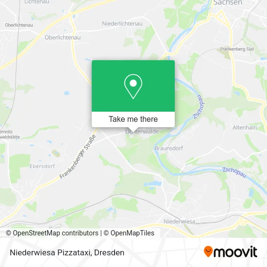Карта Niederwiesa Pizzataxi