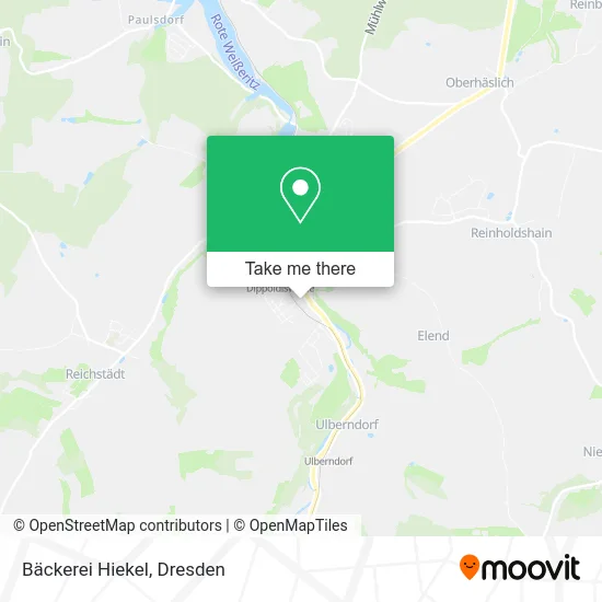 Bäckerei Hiekel map