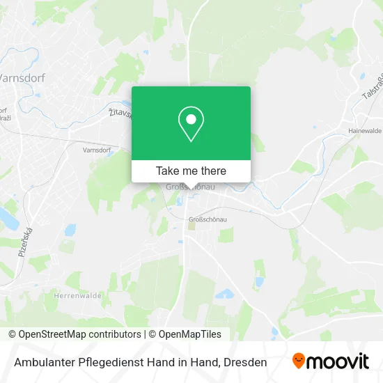 Карта Ambulanter Pflegedienst Hand in Hand