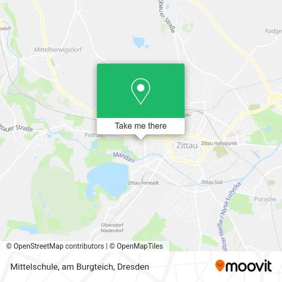 Карта Mittelschule, am Burgteich