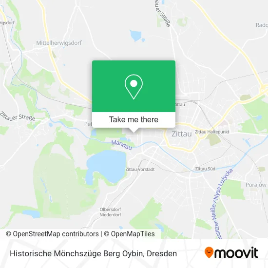 Карта Historische Mönchszüge Berg Oybin