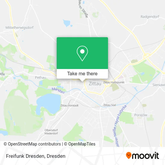 Карта Freifunk Dresden