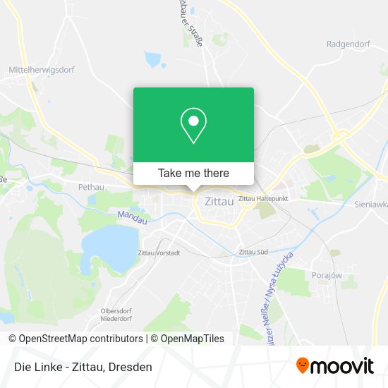 Карта Die Linke - Zittau