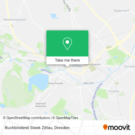 Карта Buchbinderei Steek Zittau
