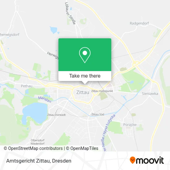 Карта Amtsgericht Zittau