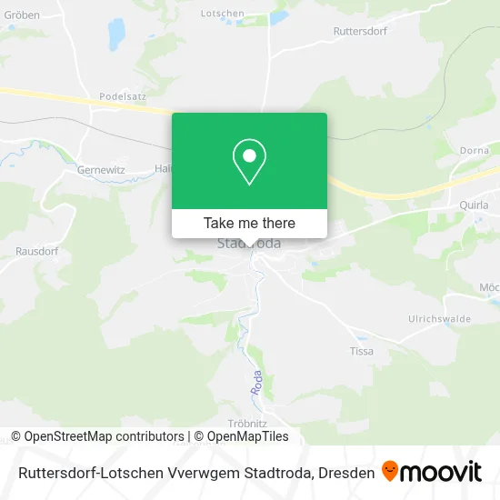 Ruttersdorf-Lotschen Vverwgem Stadtroda map