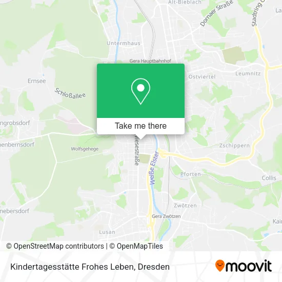 Kindertagesstätte Frohes Leben map