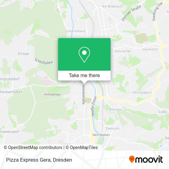 Карта Pizza Express Gera