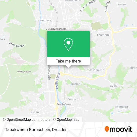 Карта Tabakwaren Bornschein