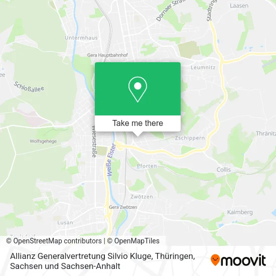 Карта Allianz Generalvertretung Silvio Kluge