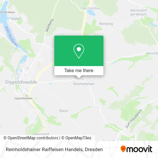 Карта Reinholdshainer Raiffeisen Handels