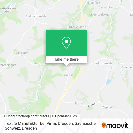 Карта Textile Manufaktur bei Pirna, Dresden, Sächsische Schweiz