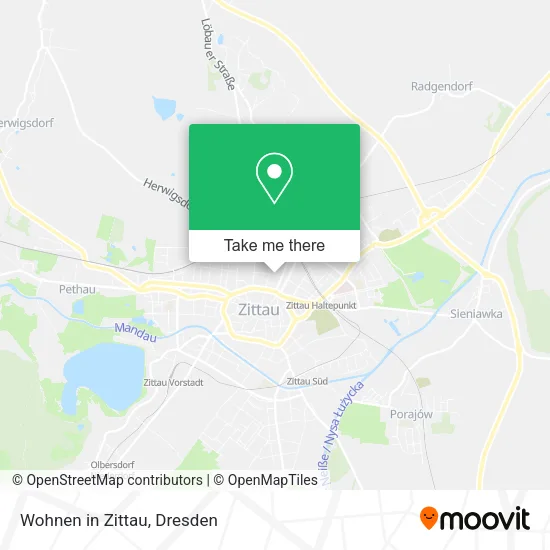 Карта Wohnen in Zittau