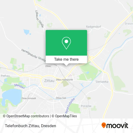 Карта Telefonbuch Zittau