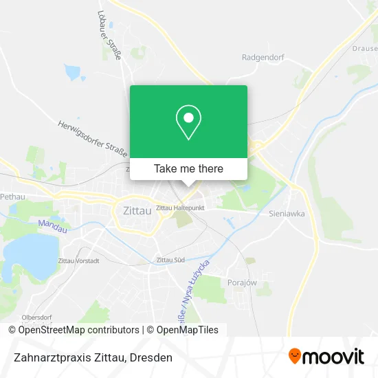 Карта Zahnarztpraxis Zittau