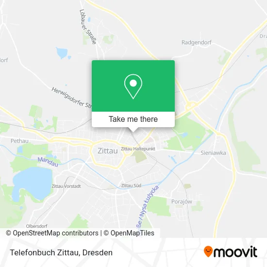 Карта Telefonbuch Zittau
